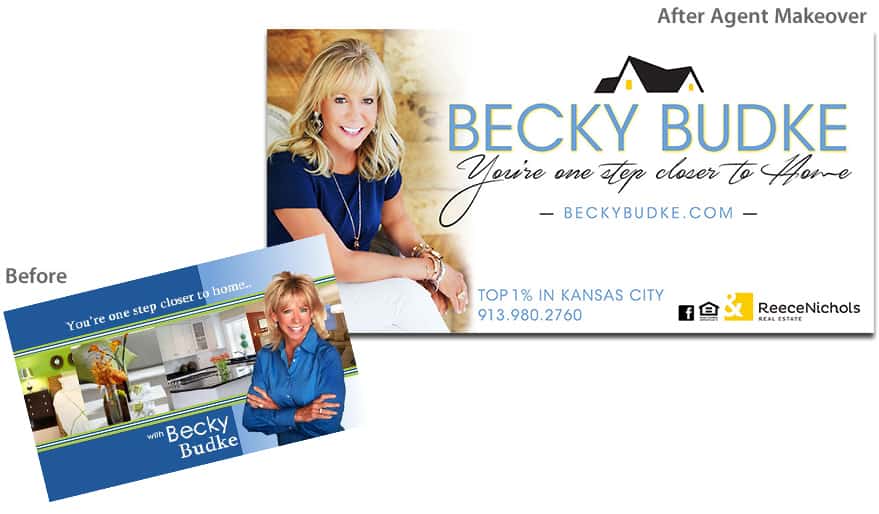 Becky Budke before after Agent Makeover